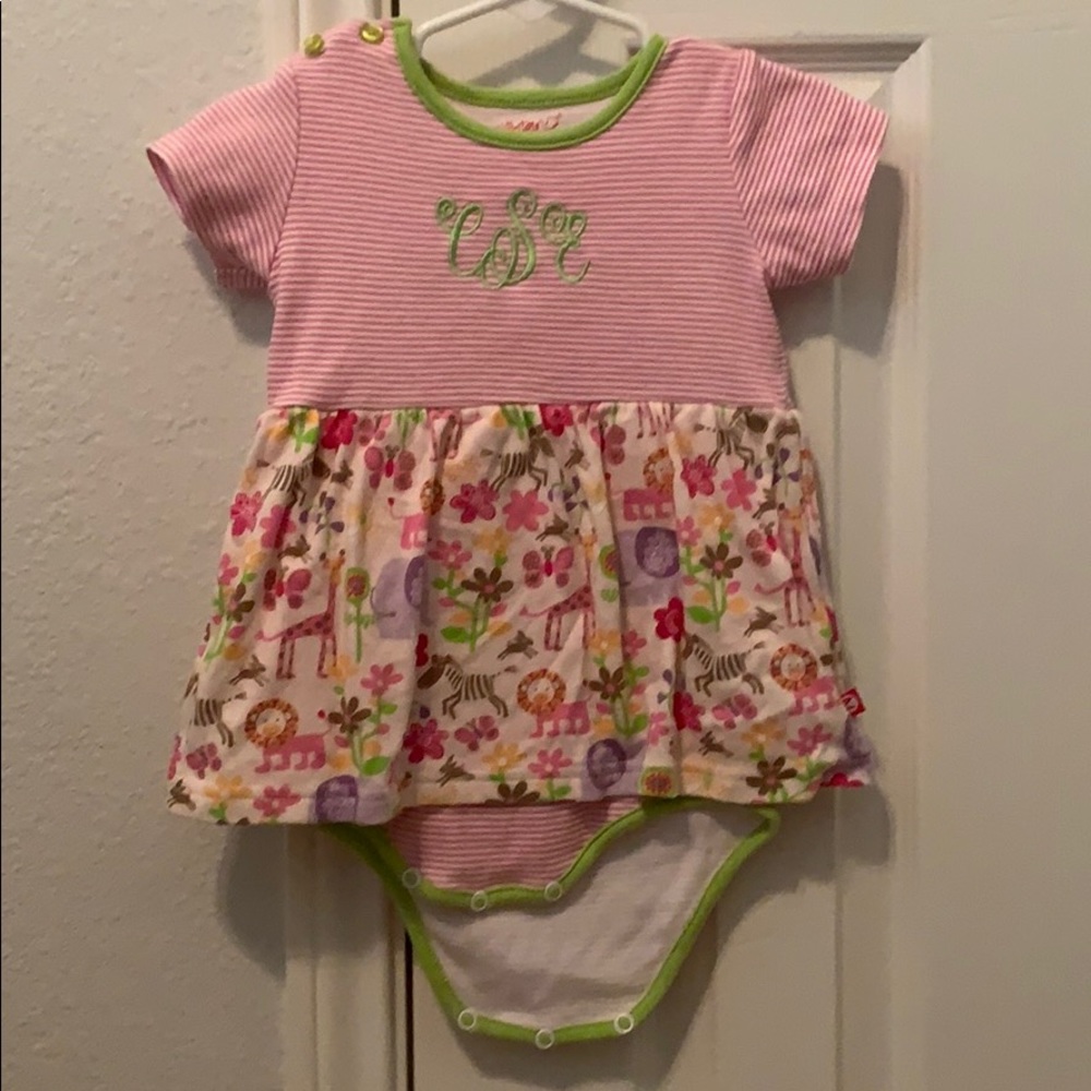 CES monogram knit cotton dress EUC